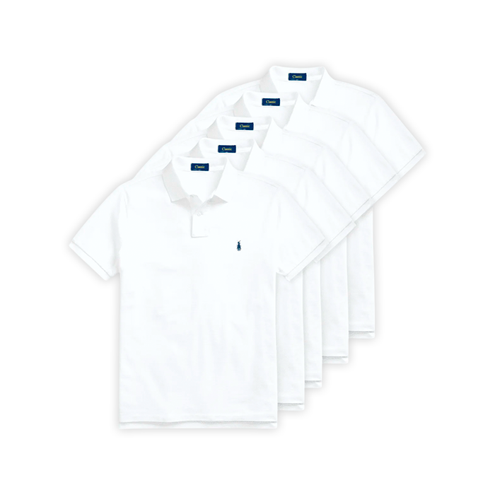 The Iconic Mesh Polo Shirt 5-Pack